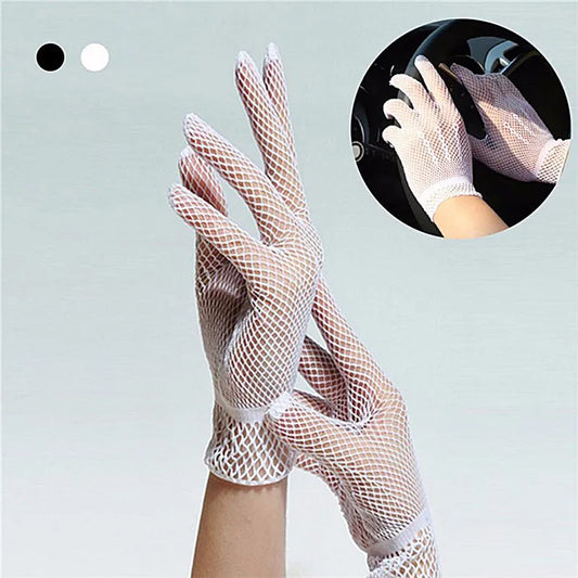 Women's Girls' Bridal Evening Wedding Party Prom Driving Lace Gloves