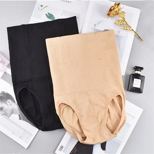 Women Seamless High Waist Shaping Panties Breathable Slimming Tummy Underwear