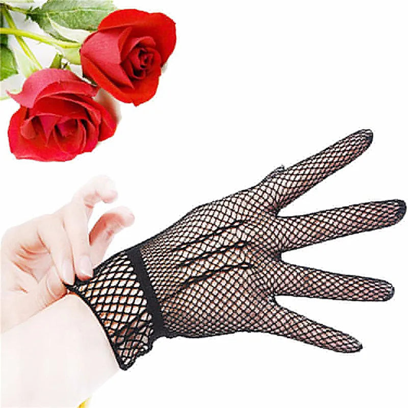 Women's Girls' Bridal Evening Wedding Party Prom Driving Lace Gloves