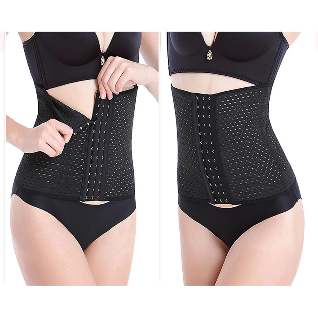 Women Fat Burning Shapewear Belly Control Elastic Spandex Corset Waist Training Body Shaper Cloth