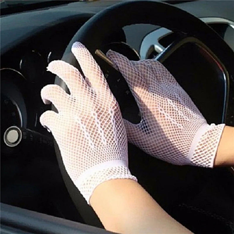 Women's Girls' Bridal Evening Wedding Party Prom Driving Lace Gloves