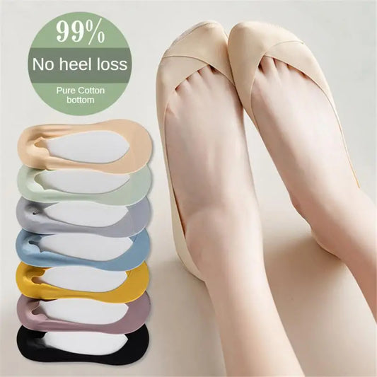 Women Boat Sock Plantar Fasciitis Shoes Insole Socks Insoles for Feet Shock Absorbing Shoe Sole Invisible Non slip Shoe pads