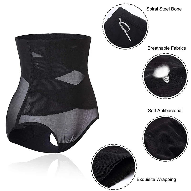 Women's Body Shaper Waist Trainer Hip Lifter Tummy Control Shapewear High Waist Flat Belly Panty Shaping Panties Slimming Shorts