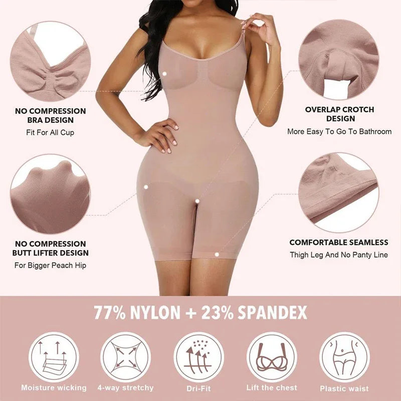 Bodysuit Shapewear Women Full Body Shaper Tummy Control