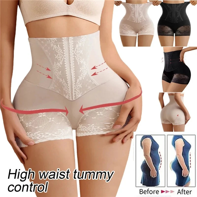 Women High Waist Control Panties Seamless Shapewear Briefs