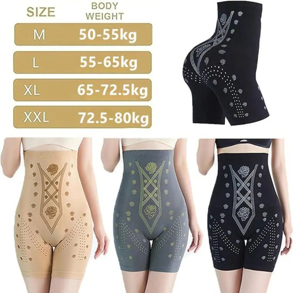 Negative Oxygen Ion Detox Shaping Shorts Ion Shaping Shorts for Weight Loss Negative Fat Burning Shaper Tummy Control Bodysuit