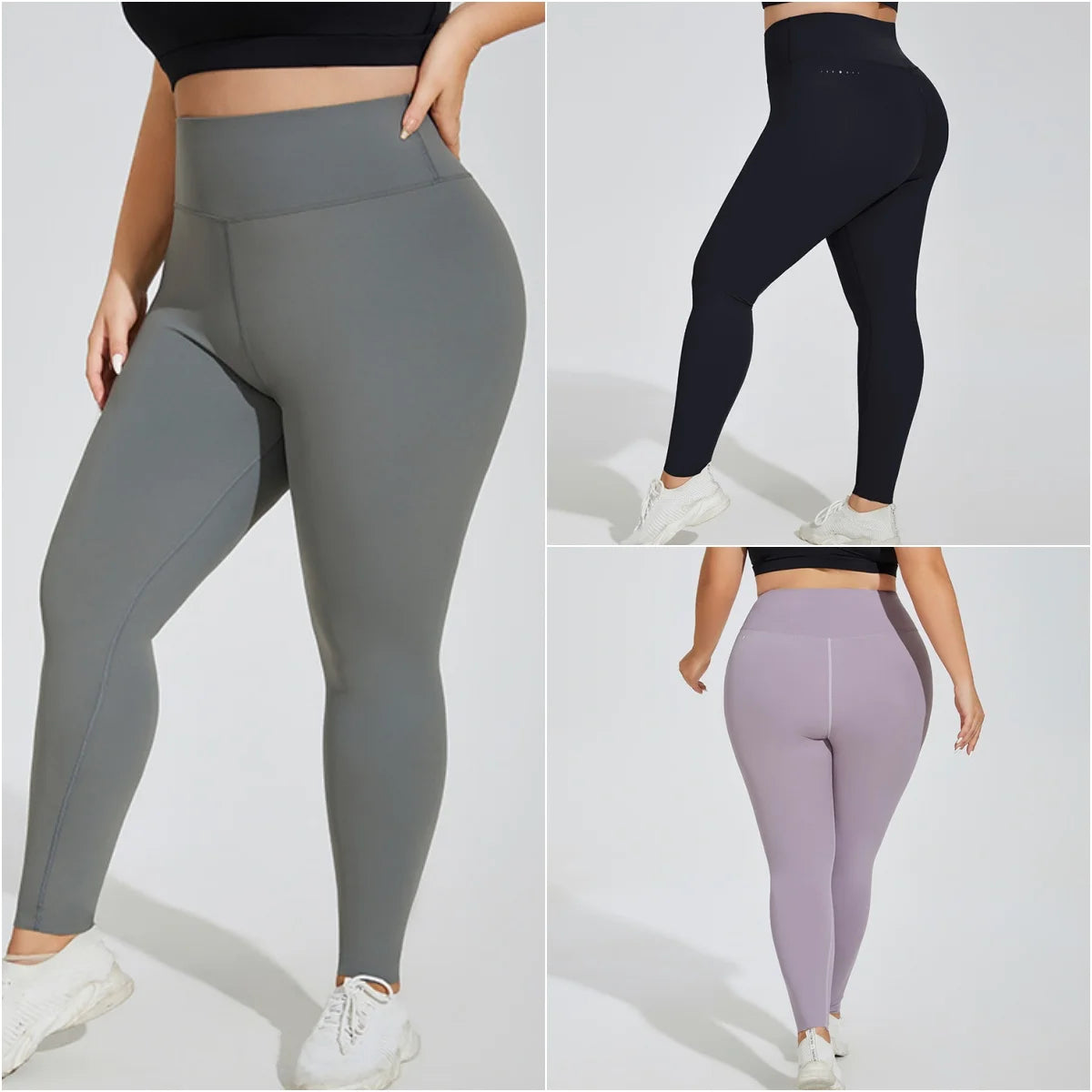 Women Yoga Leggings High Waist Plus Size Gym Pants Stretch Oversize Fitness Workout Leggings Naked Extended Size Women Pants