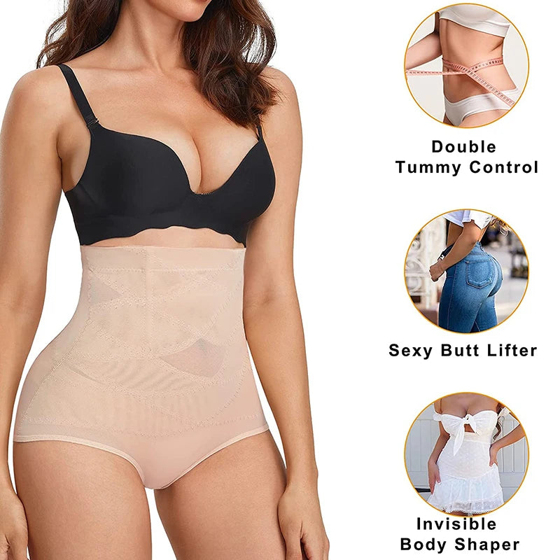 Women's Body Shaper Waist Trainer Hip Lifter Tummy Control Shapewear High Waist Flat Belly Panty Shaping Panties Slimming Shorts