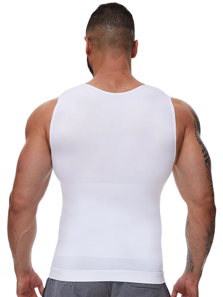 Mens Shapers Compression Shirt Slimming Undershirt Body Shaper Tank Tops gynomastica Sleeveless Shapewear Vest