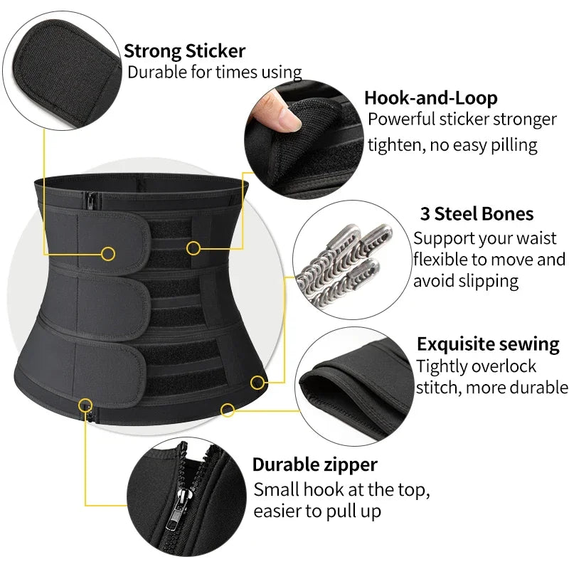 Men Waist Trainer Trimmer Belt for Weight Loss