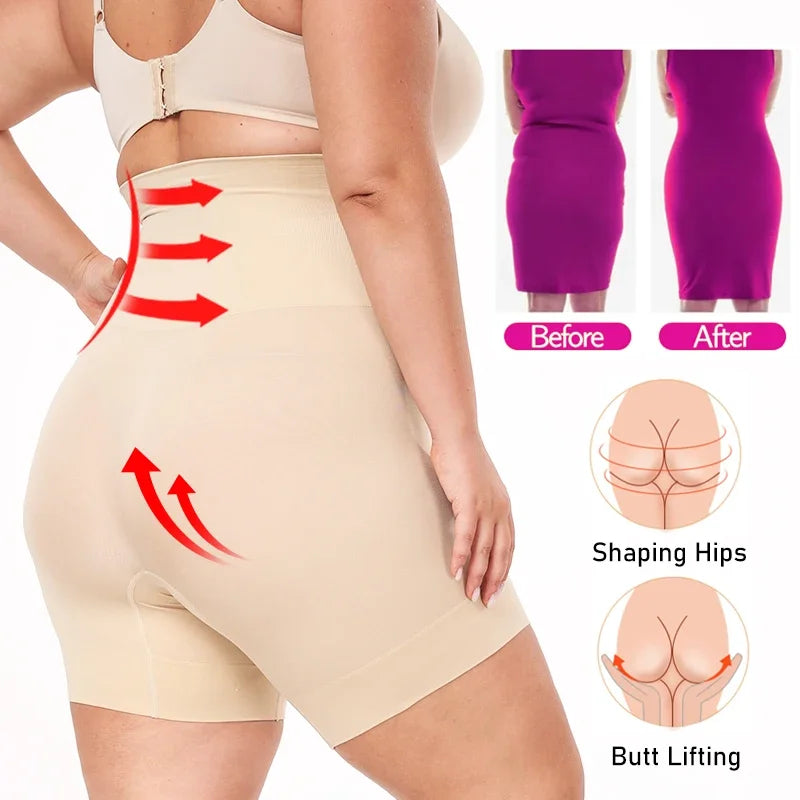 Women's Plus Size Shapewear High Waisted Body Shaper Tummy Control Panties