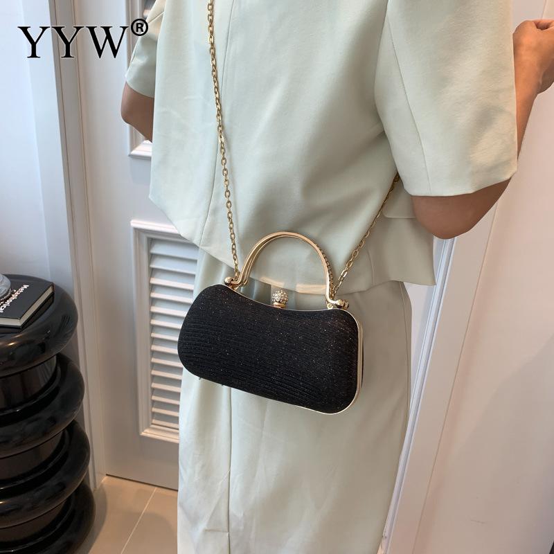 Women Evening Bag Glitter Handbag 2023 Luxury Designer Lady Chain Crystal Wedding Party Mini Purse Day Clutch and Shoulder Bag