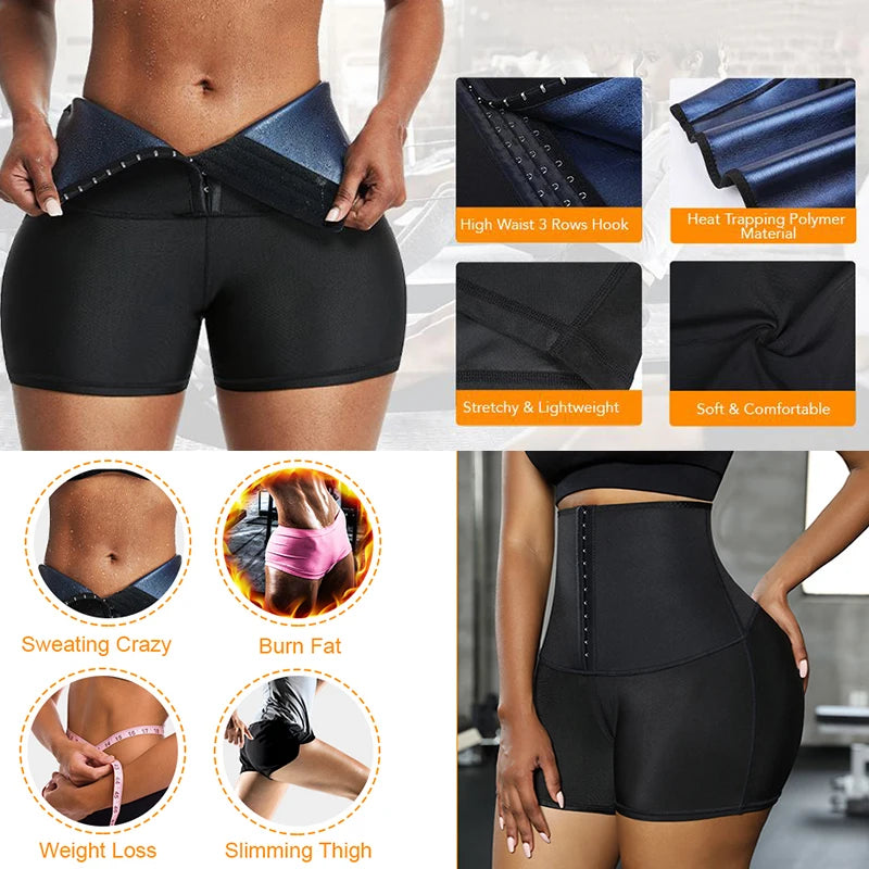 Hot Sweat Sauna Panties Body Shaper Shorts Weight Loss Slimming Shapewear