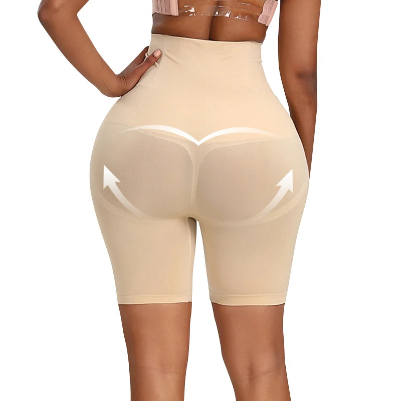 Xs Seamless High Waist Tummy Control Pants Plus Size Shapewear Shorts Faja