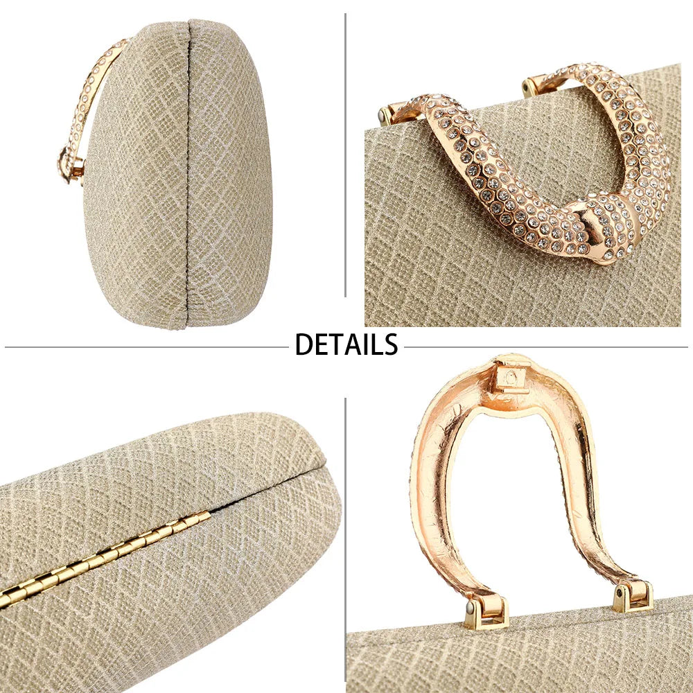 Evening Bags For Women Fashion Gold Luxury Clutches And Purse Chain Shoulder Bags