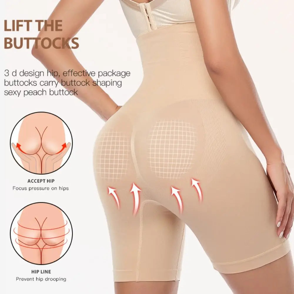 Girdle High Waist Panty Women Tummy Control Slimming Shorts Breasted Butt Lifter Shapewear Trainer Body Shaper Shorts Plus Size