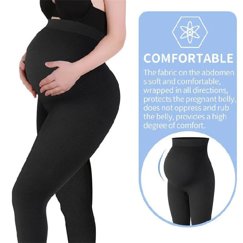 Maternity Leggings High Waist Belly Support Leggings Pregnant Women Pants High Elasticity Shapewear Skinny Maternity Clothes