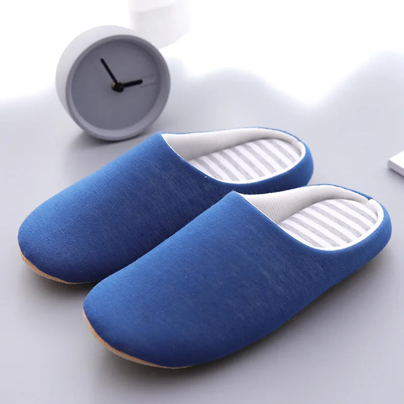 Big Size Women Winter Home Slippers Casual Shoes Men Non Slip Soft Warm Flats House Slides Indoor Bedroom Couples Floor Slipper