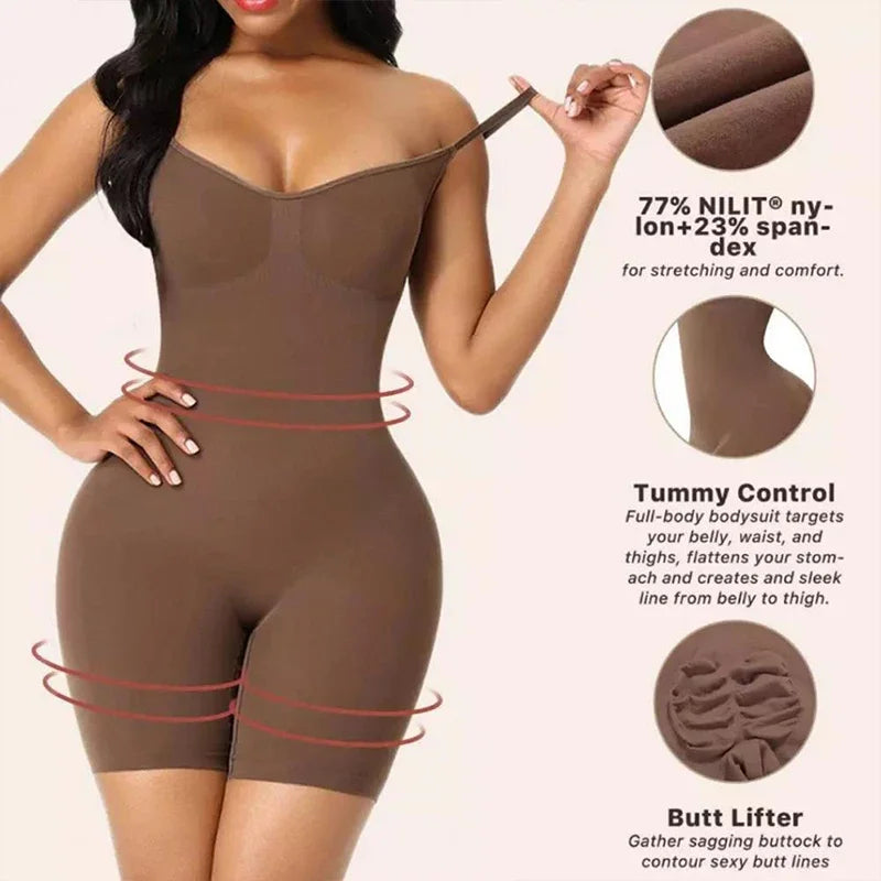 Bodysuit Shapewear Women Full Body Shaper Tummy Control