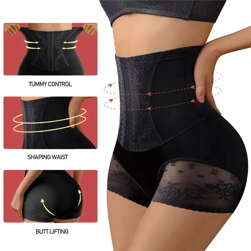 Women High Waist Control Panties Seamless Shapewear Briefs