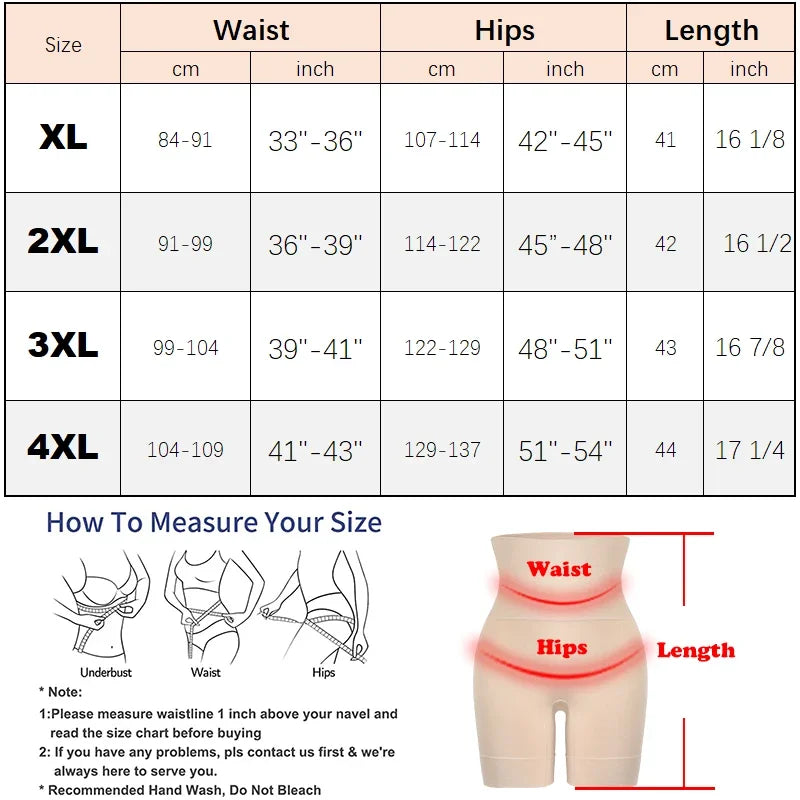 Women's Plus Size Shapewear High Waisted Body Shaper Tummy Control Panties