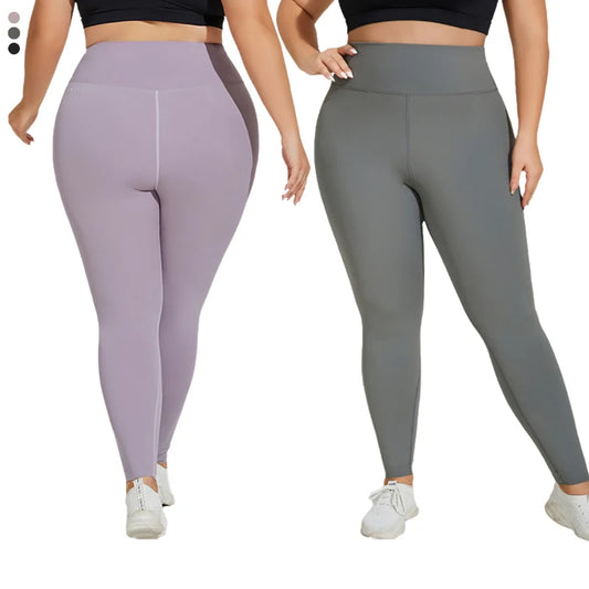 Women Yoga Leggings High Waist Plus Size Gym Pants Stretch Oversize Fitness Workout Leggings Naked Extended Size Women Pants