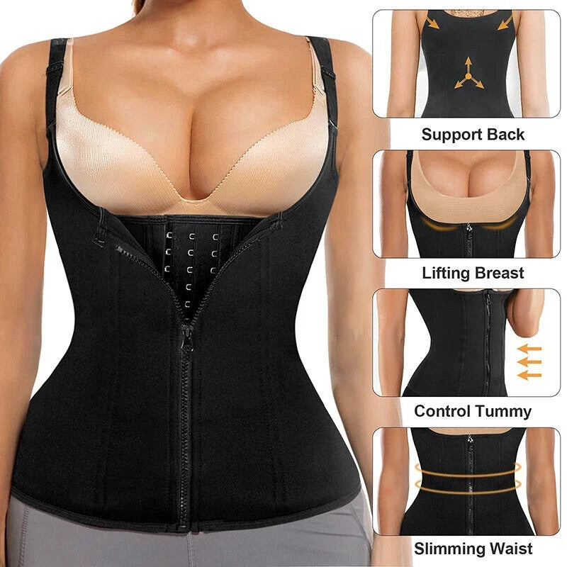 Sweat Waist Trainer Vest Slimming Corset for Weight Loss Body Shaper