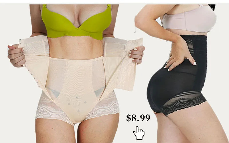 GUUDIA Tummy Control Panties Women Body Shaper High Waist Shaper Pants Seamless Shapewear Postpartum Panties Waist Trainer