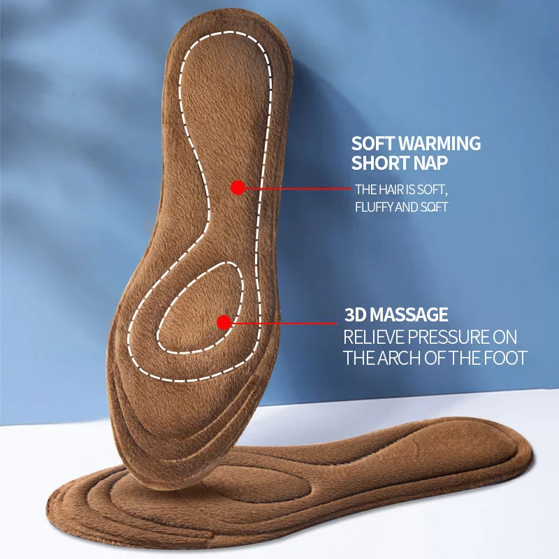 3D Self Heated Thermal Insoles Orthopedic Warm Memory Foam Massage Insoles for Shoes Men Women Winter Sport Feet Care Shoe Pads