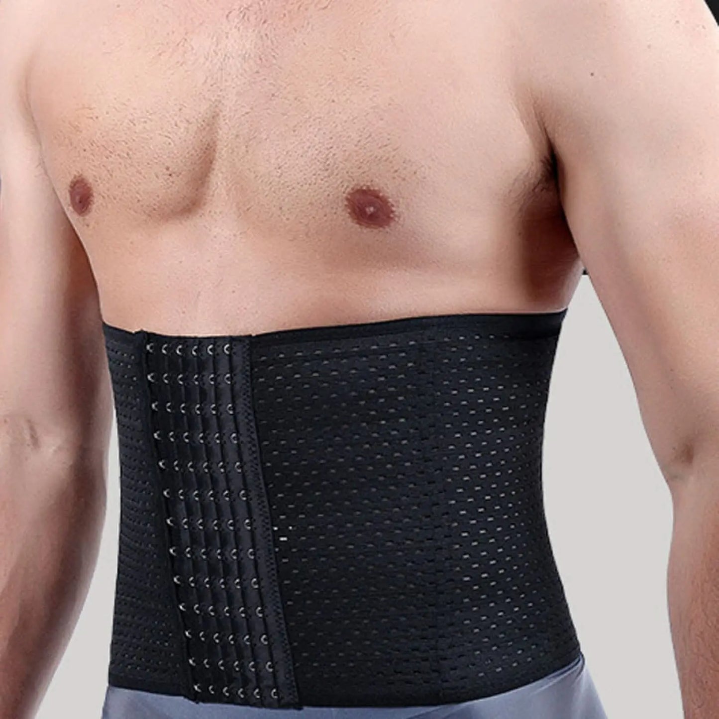 Men Compression Shapewear Waist Trainer Trimmer Belt Corset For Abdomen