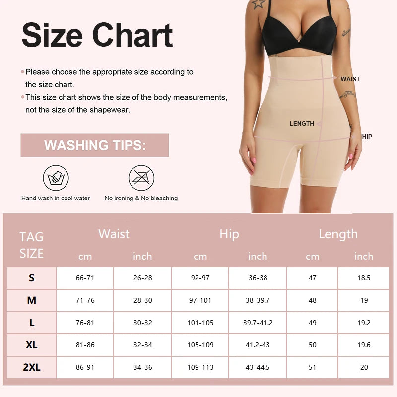 Hi Waist Shaping Shorts Women Tummy Control Underwear Boned Seamless Sculpting Body Shapers Butt Lifter Thigh Slimmer Shapewear