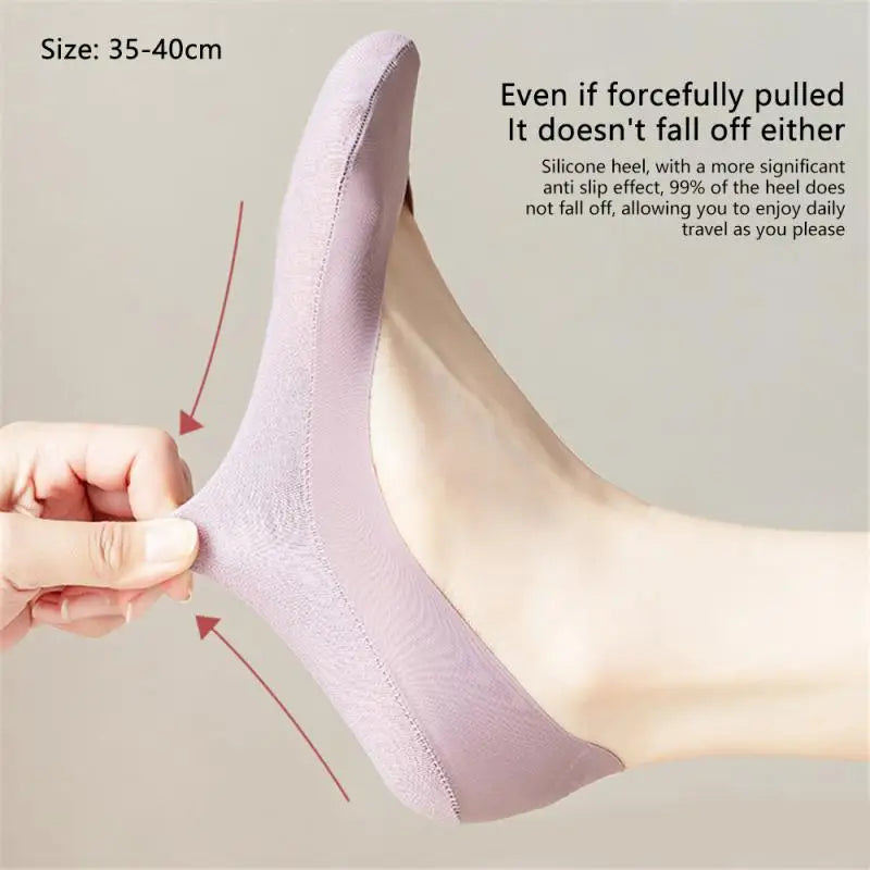 Women Boat Sock Plantar Fasciitis Shoes Insole Socks Insoles for Feet Shock Absorbing Shoe Sole Invisible Non slip Shoe pads