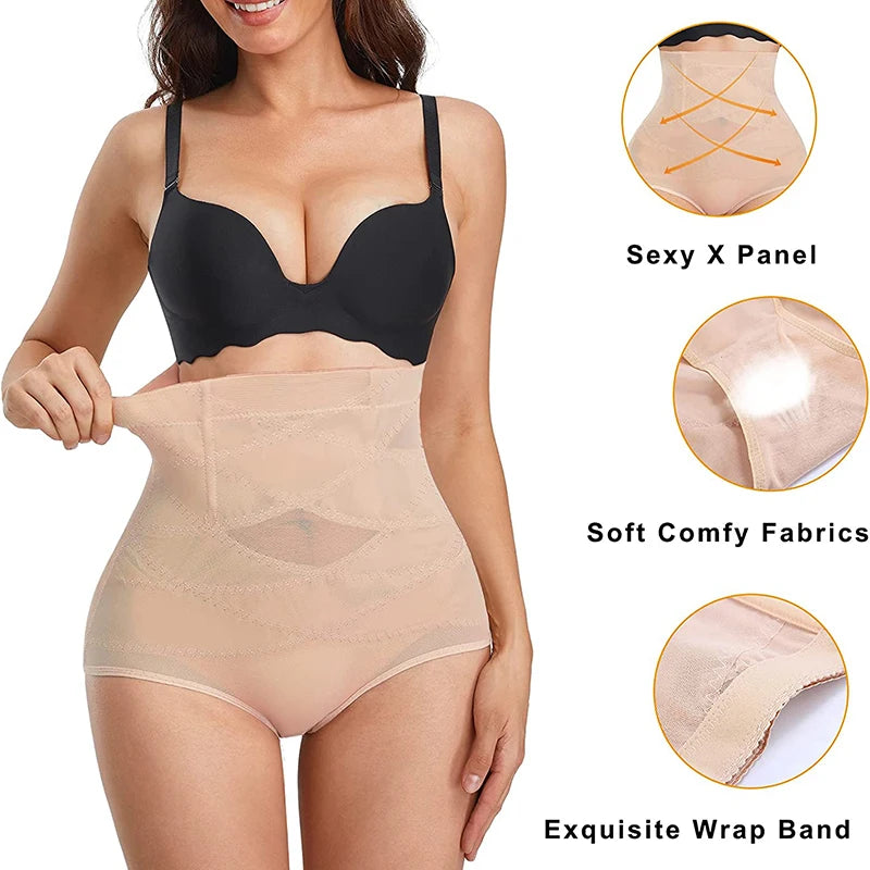 Women's Body Shaper Waist Trainer Hip Lifter Tummy Control Shapewear High Waist Flat Belly Panty Shaping Panties Slimming Shorts