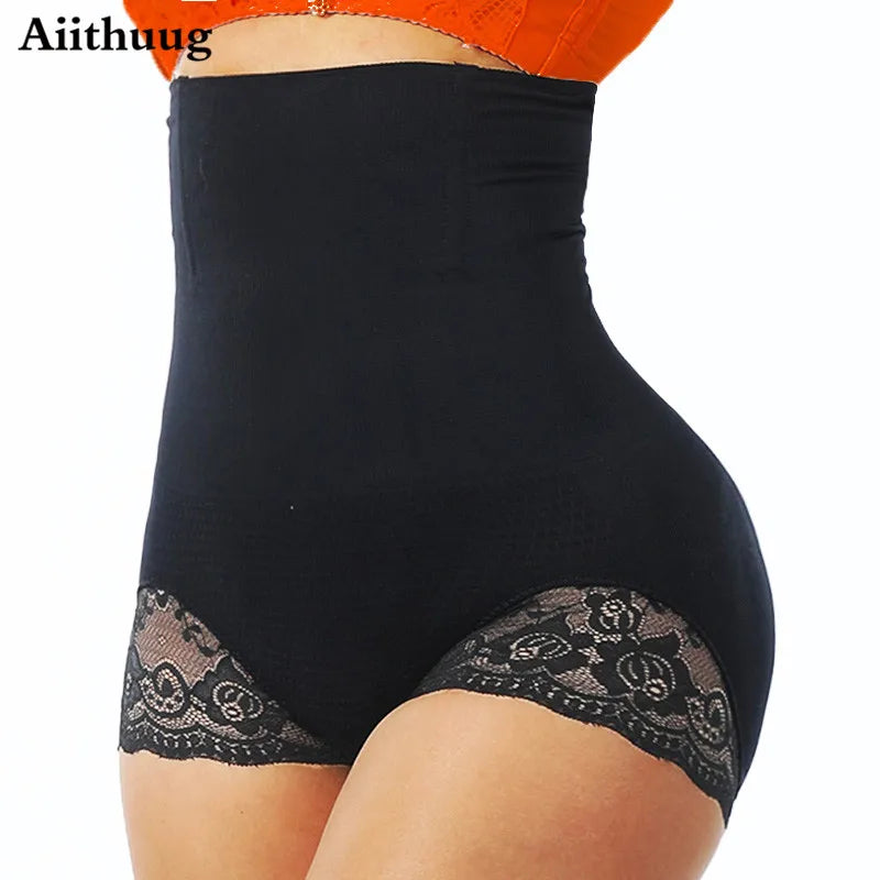 GUUDIA Tummy Control Panty Waist Trainer Slim Firm Compress Briefs High Waist Women Intimates Butt Lifter Shapewear Shapers