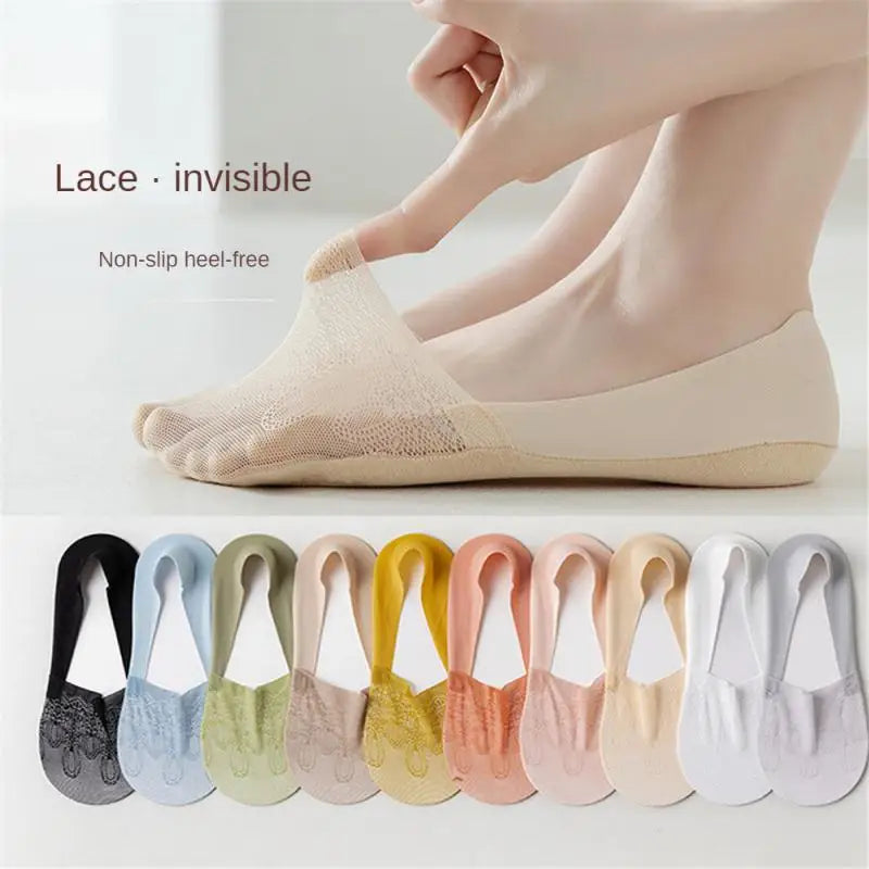 Women Boat Sock Plantar Fasciitis Shoes Insole Socks Insoles for Feet Shock Absorbing Shoe Sole Invisible Non slip Shoe pads