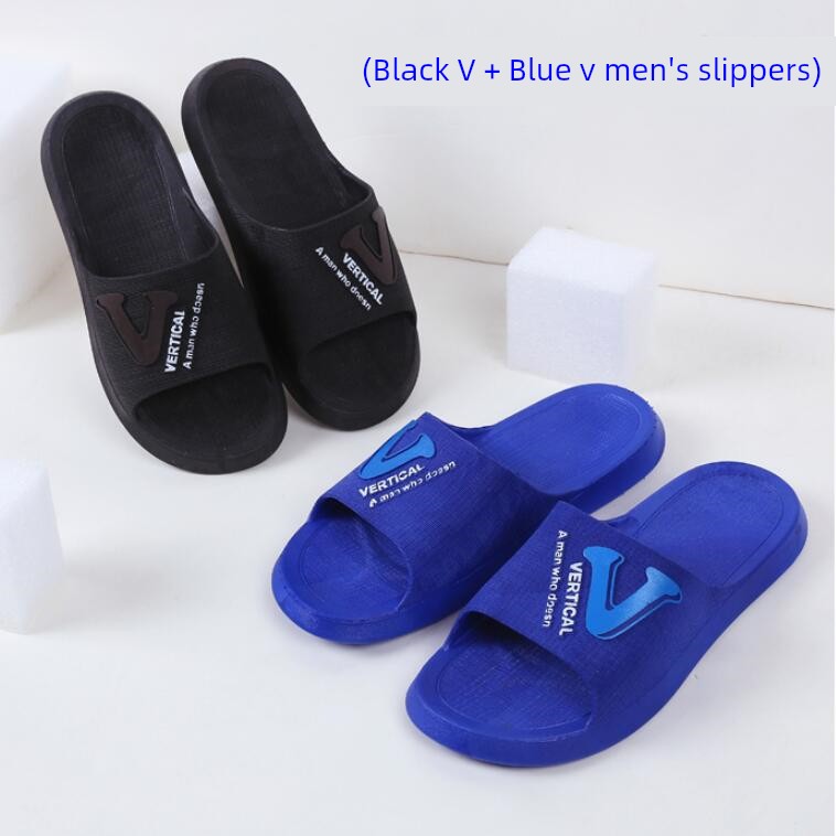 Home Casual Bathroom Bath Soft Bottom Men's Slippers