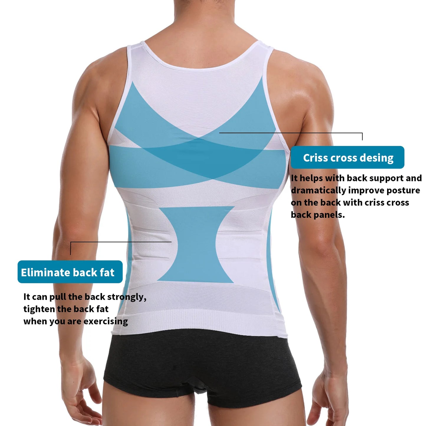 Men's Slimming Body Shapewear Corset Vest Shirt