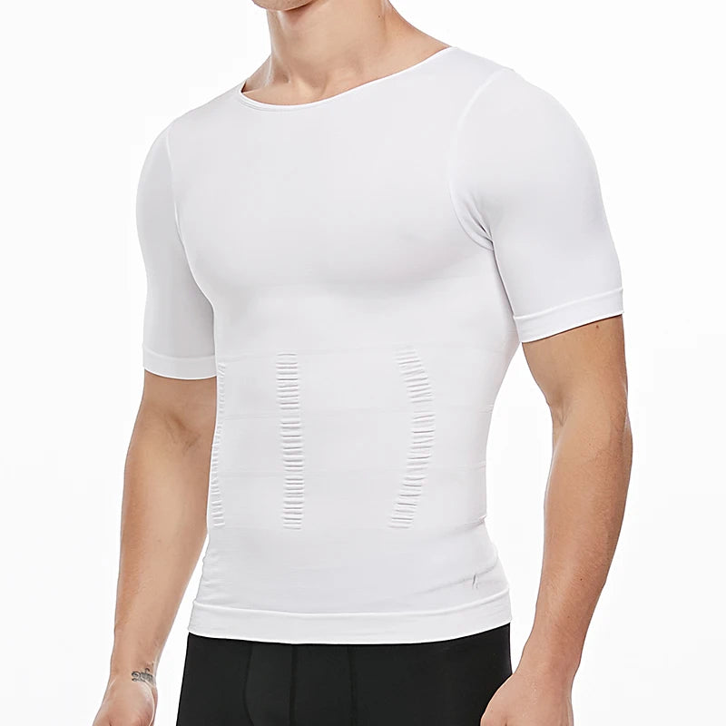 Men Weight Loss Shapewear T-Shirt Body Shaper Slimming Compression Shirts Gynecomastia Undershirt Waist Trainer Muscle Tank Tops