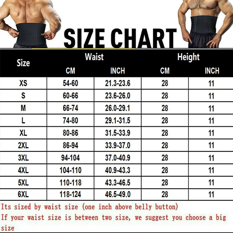 Men Slimming Body Shaper Extended Waist Trainer Trimmer Belt Corset For Abdomen Belly Tummy Control Fitness Compression Girdle