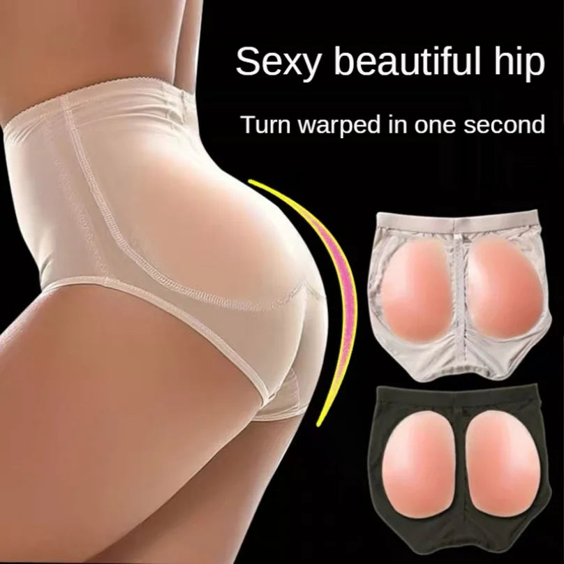 Hip Filling Body Shaper Women Silicone Padded Slimming Panties Enhancer Buttock False Butt Lift Gluteus Fake Ass Shapewear 2024