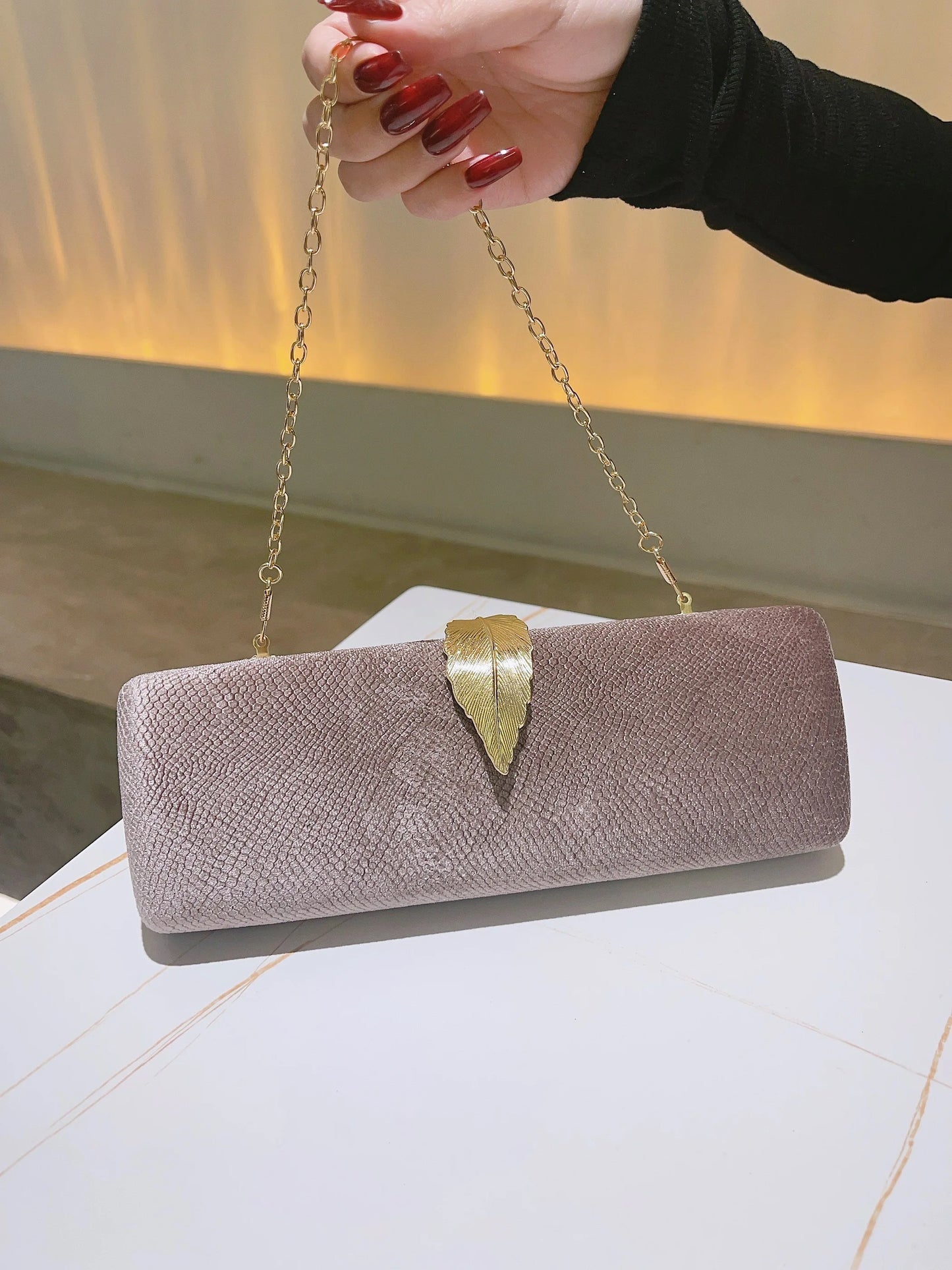 Evening Small Clutch for Women's  Trend Clutch Purse for Bridal Wedding Party Formal Crossbody Chain Bag Luxury  Evening Clutch