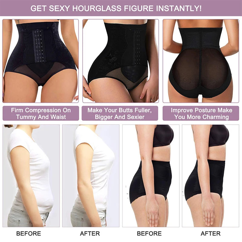 Tummy Control Panties for Women Shapewear Butt Lifter Short High Waist Trainer Corset Slimming Body Shaper Underwear