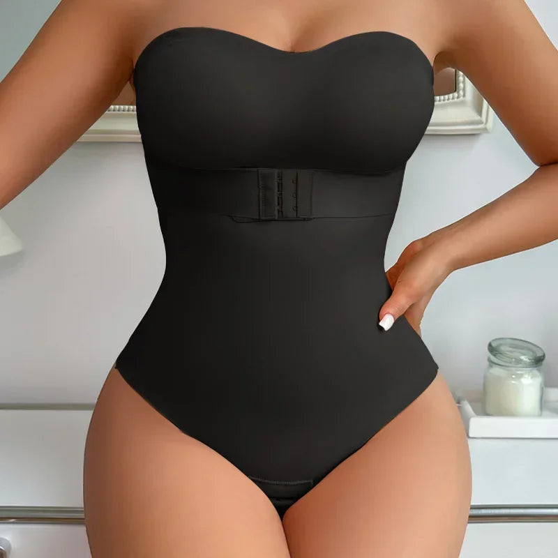 Body for Women Strapless Shortie BodysuitTummy Control Sculpt Corset