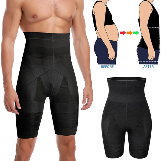 Men Tummy Control Shorts High Waist Slimming Shapewear