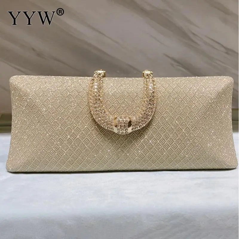 Evening Bags For Women Fashion Gold Luxury Clutches And Purse Chain Shoulder Bags