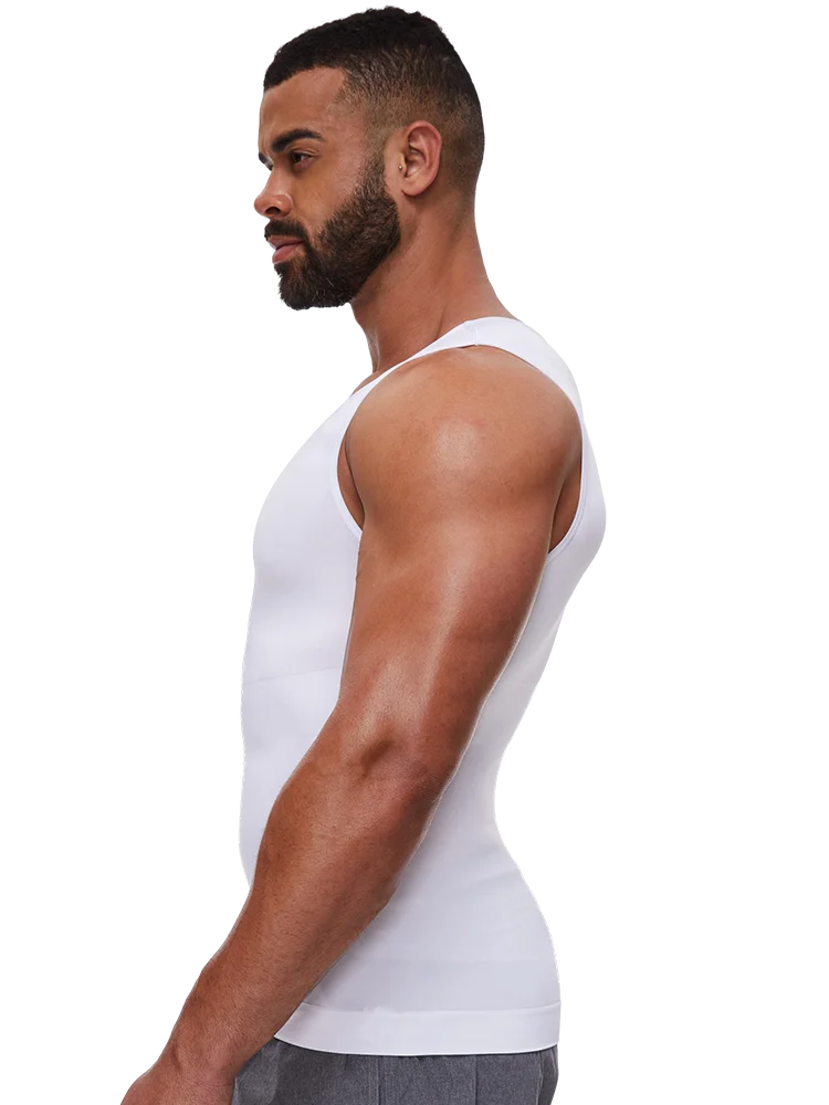 Mens Shapers Compression Shirt Slimming Undershirt Body Shaper Tank Tops gynomastica Sleeveless Shapewear Vest