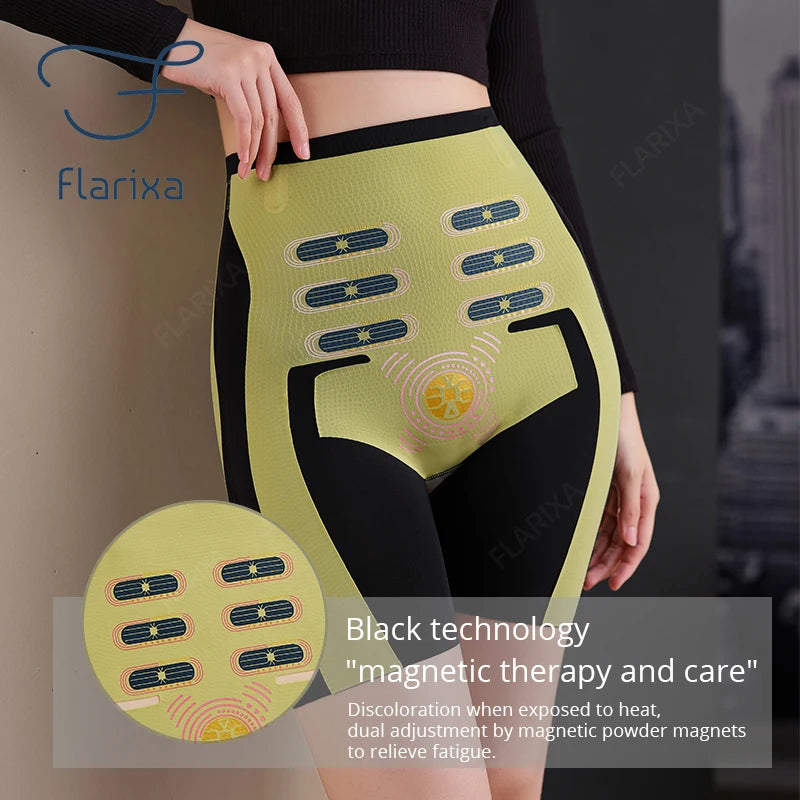 Flarixa 5D Levitation High Waist Hip Lift Women Shapewear Shorts Thin Slim Fit Yoga Boxer Seamless Flat Belly Safety Pants M-2XL