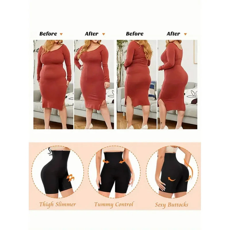 Plus-size postpartum high-waisted buttocks lift belly slim body,women's underwear & shapewear